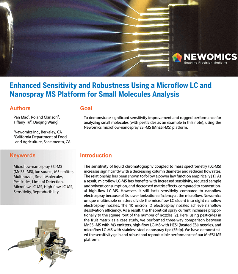 Application Note: Enhanced sensitivity and robustness using Newomics MnESI